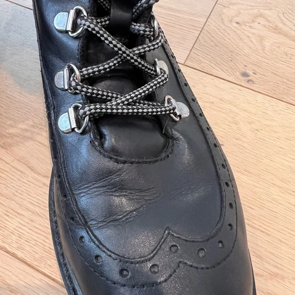 Charles David Raider Faux Fur Combat Boots - Picture 13 of 13